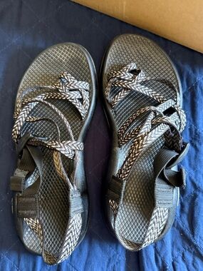 Chaco Women's Black and White Strappy Sport Sandals